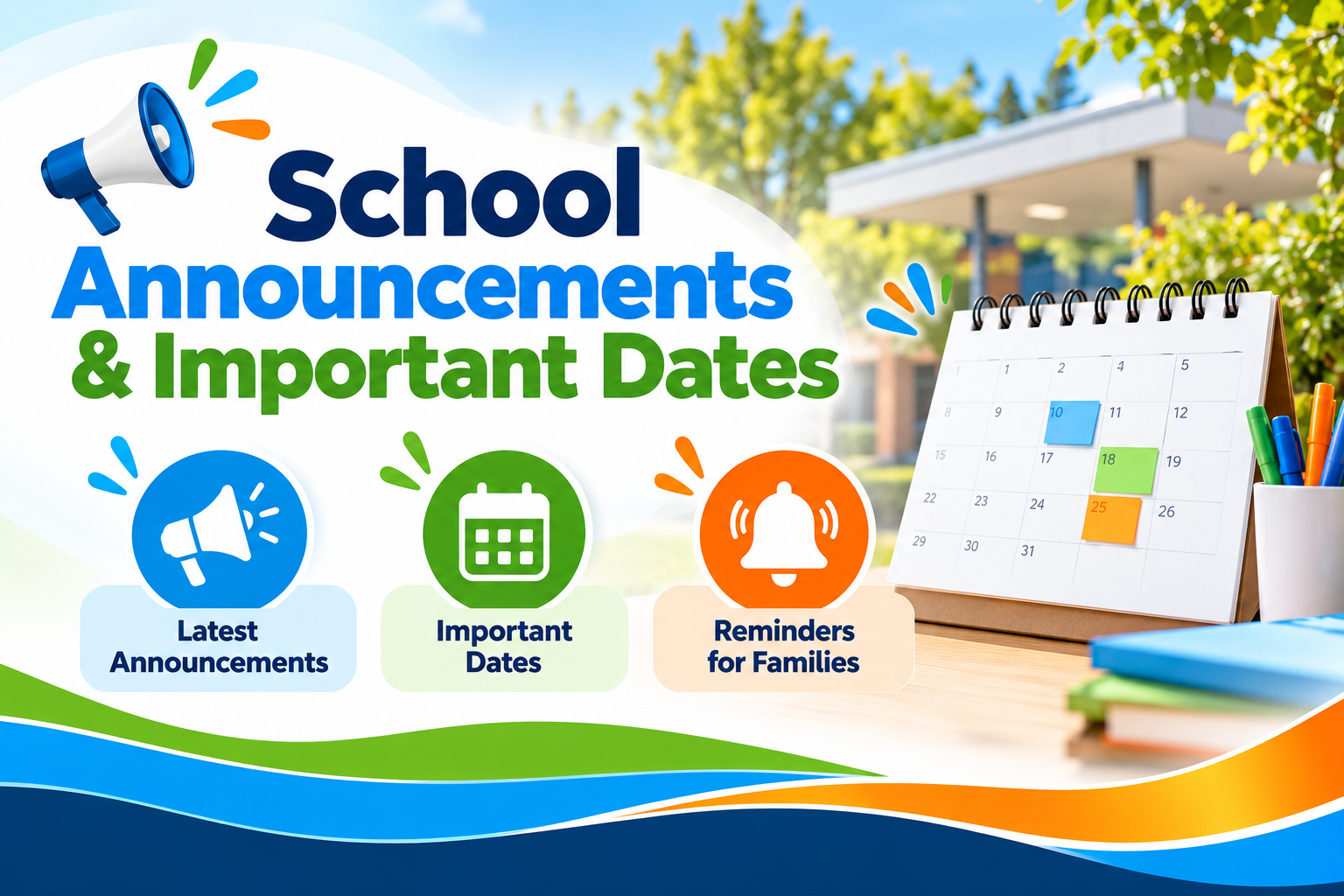 School Announcements and Important Dates